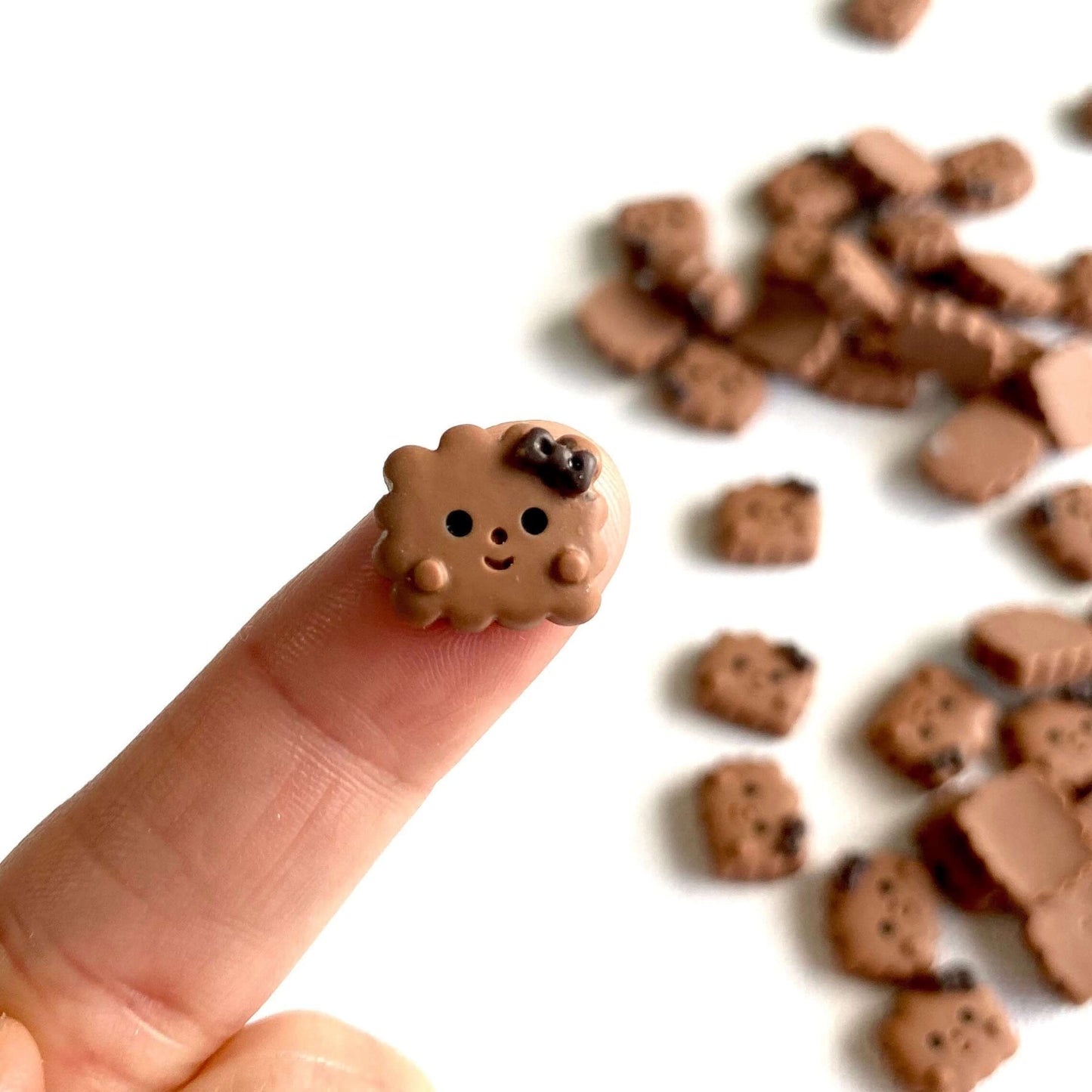 Happy Kawaii Mini cookies Dollhouse miniatures - Blacksparrowuk
