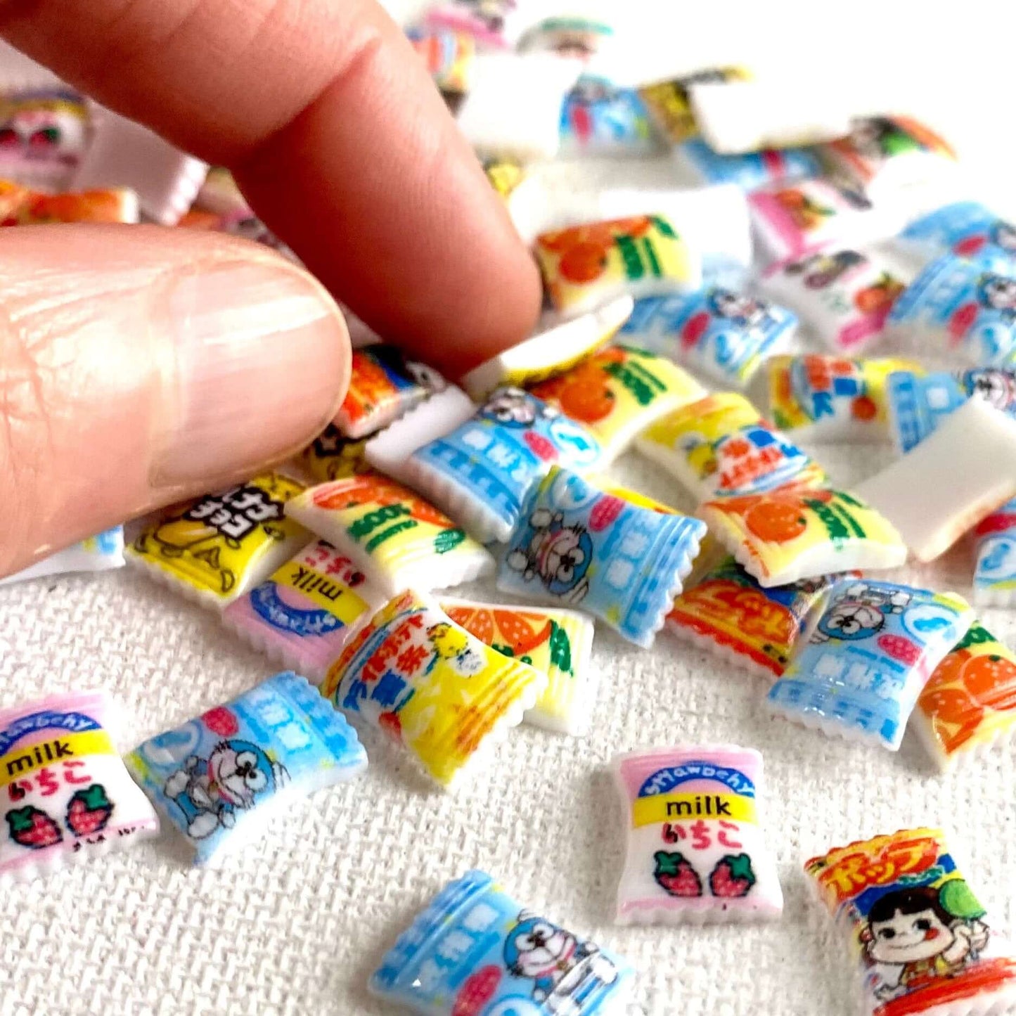 Tiny Pick and Mix sweets Resin Candy charms Bags of sweets Random Mix - Blacksparrowuk
