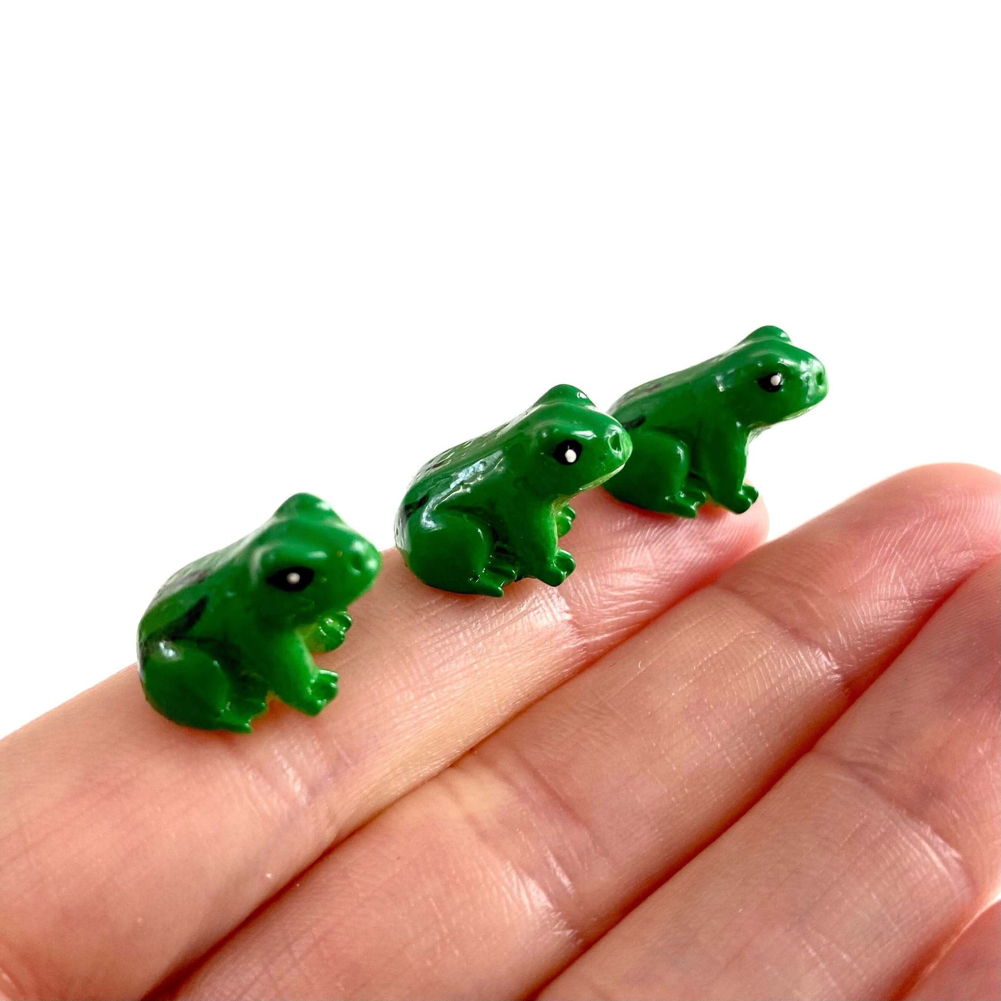 Miniature Frog resin dollhouse miniature terrarium fairy garden dolls toy - Blacksparrowuk