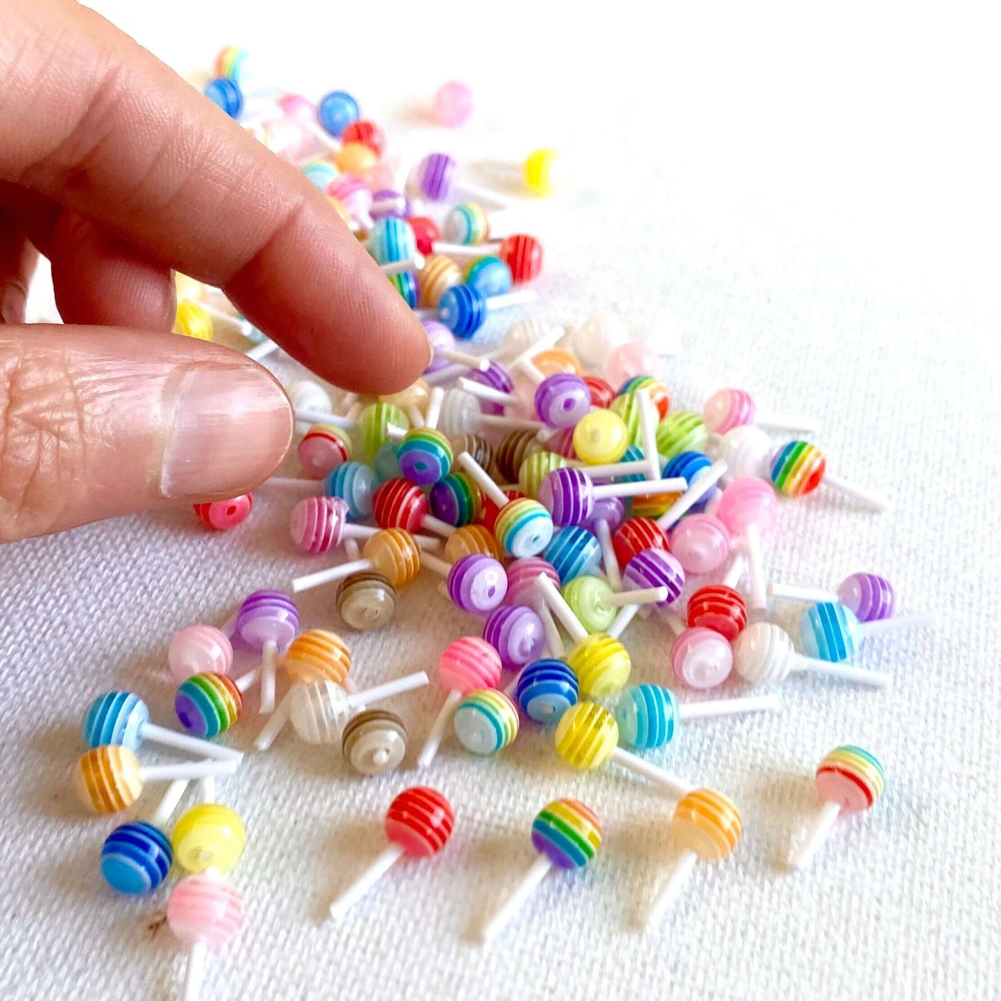 Tiny Lollipops resin popsicle Nail art - Blacksparrowuk