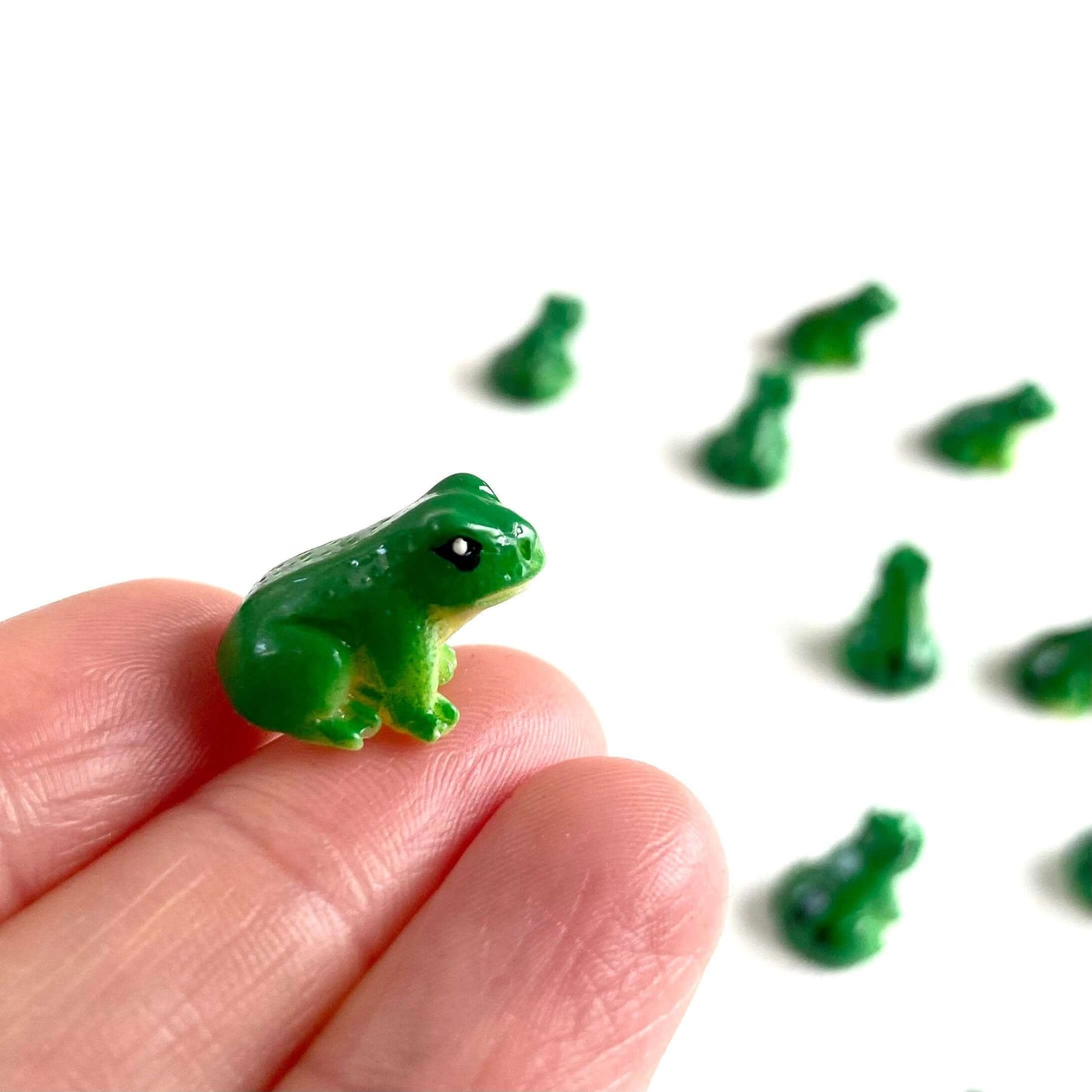 Miniature Frog resin dollhouse miniature terrarium fairy garden dolls toy - Blacksparrowuk