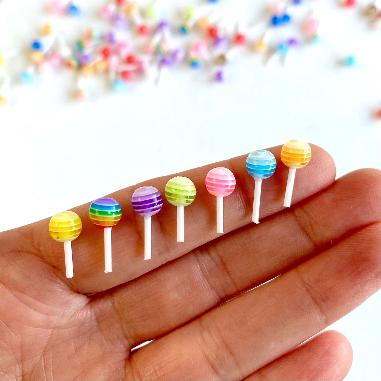 Tiny Lollipops resin popsicle Nail art - Blacksparrowuk