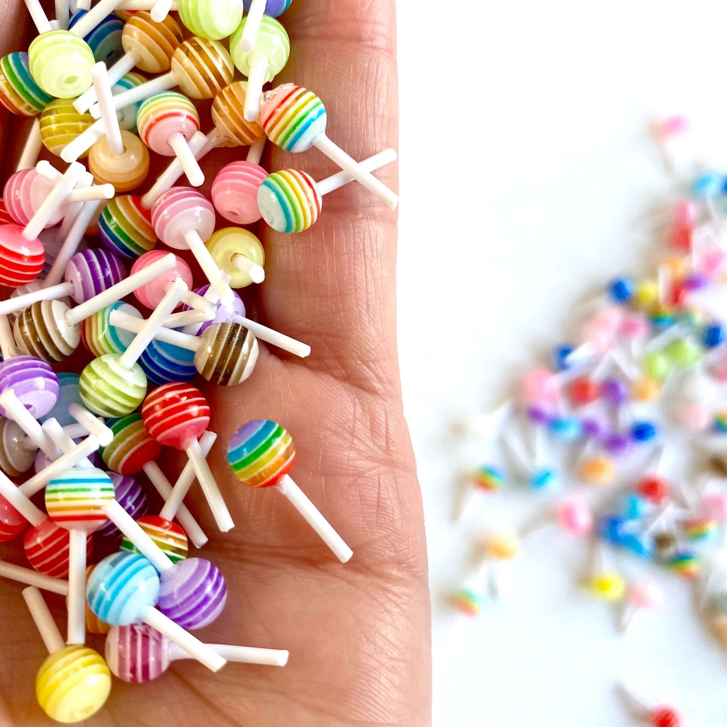 Tiny Lollipops resin popsicle Nail art - Blacksparrowuk