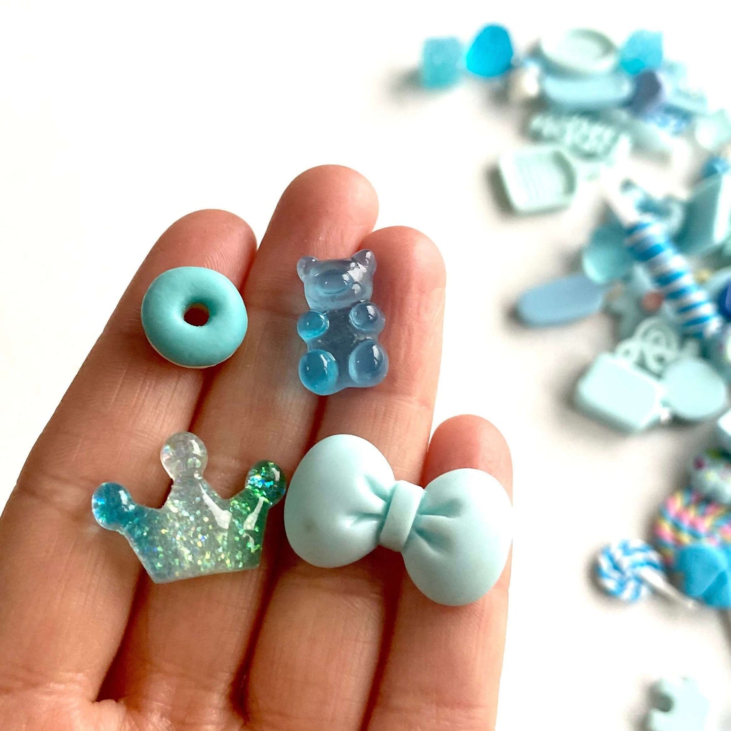 Blue set Miniature resin Food Toy Kitchen random mix selection - Blacksparrowuk