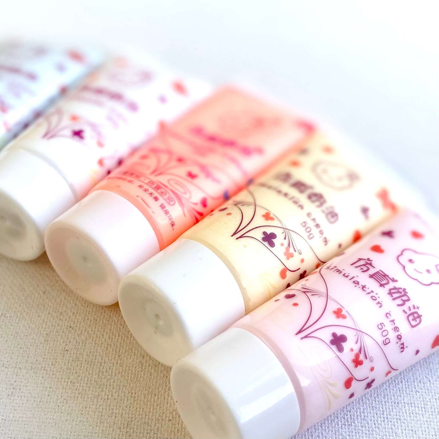 Simulation Cream Glue 50g Fake Whipped Cream Fake Icing Clay Glue with FREE nozzle - Blacksparrowuk