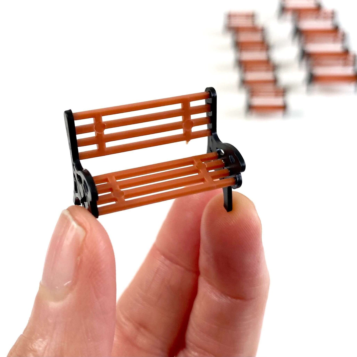 Tiny bench chair Dollhouse furniture plastic Dollhouse Miniature - Blacksparrowuk