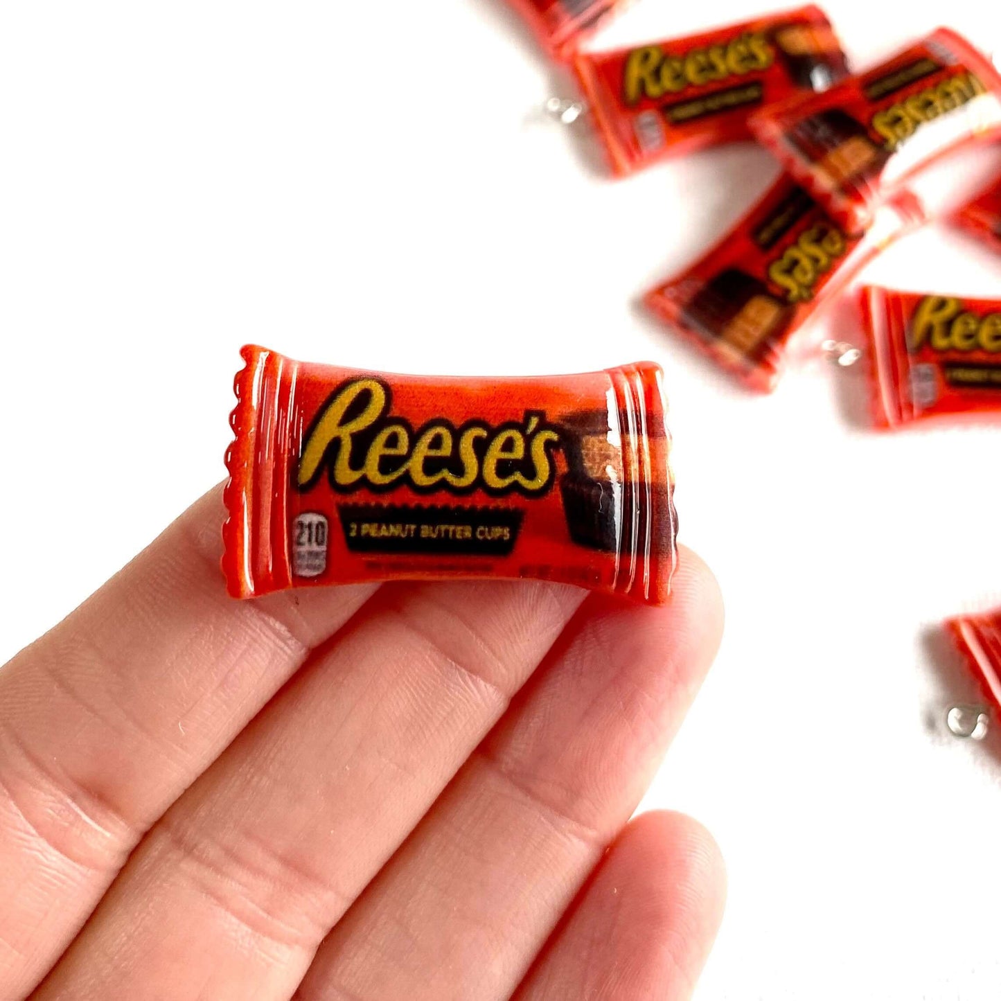 Miniature Chocolate Resin charms 2 pack Mini play food - Blacksparrowuk