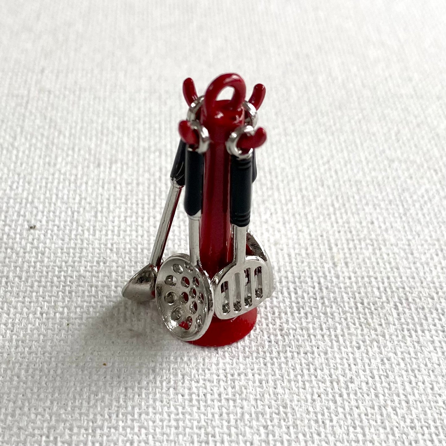 Dollhouse kitchen miniature Utensil set 4pcs metal 1/16 scale - Blacksparrowuk