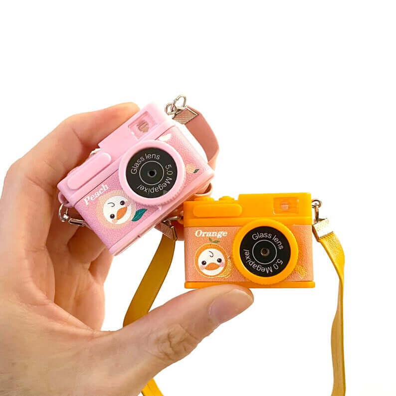 Miniature camera 1/6 scale UK seller Candy Pink or Orange Blythe doll toy accessory - Blacksparrowuk