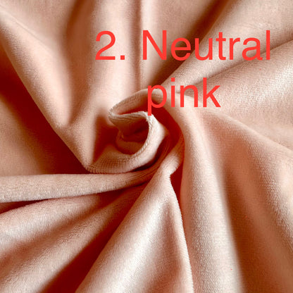 Doll skin fabric soft plush velour material 50x50cm