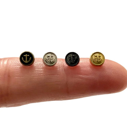 5mm buttons Anchor micro buttons metal