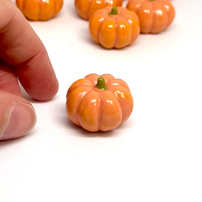 Set of 4 Halloween Miniatures Pumpkin Skeleton Witch hat and RIP gravestone