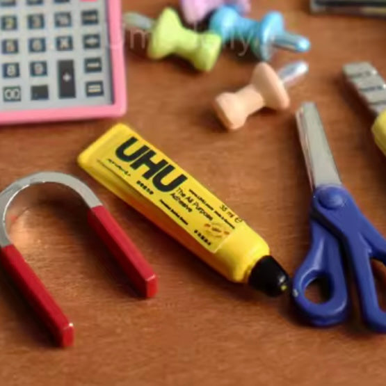 Miniature dollhouse All purpose Glue tube stationery