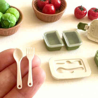1/6 scale doll lunch box miniature food storage
