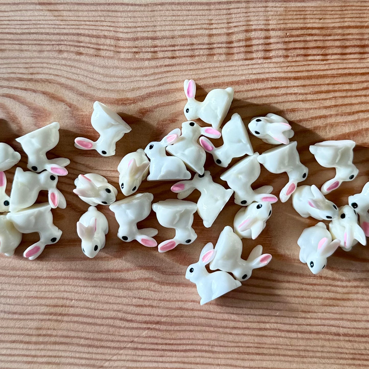 Tiny Easter rabbit charms
