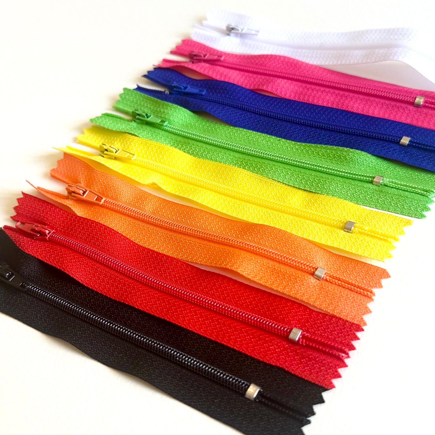 Miniature zippers for Doll clothes 12cm