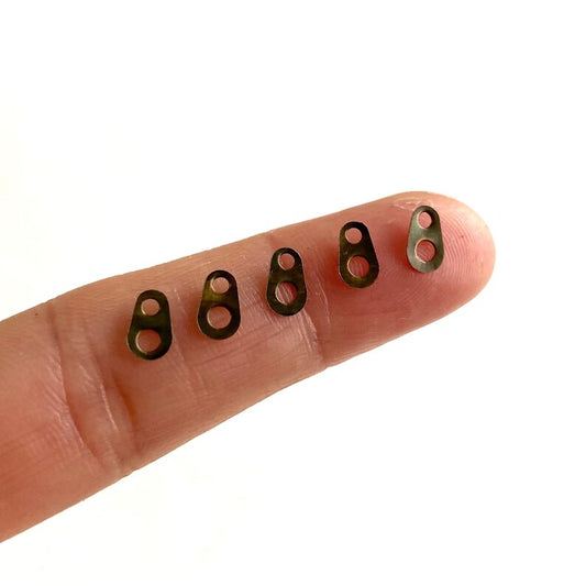 Miniature doll zip pull buckles 6mm x 4mm