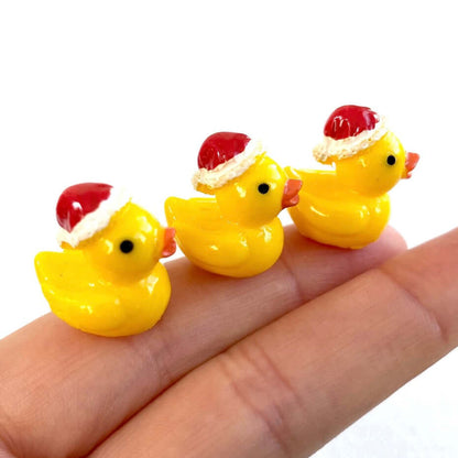 Mini Ducks with Santa hat Christmas duck