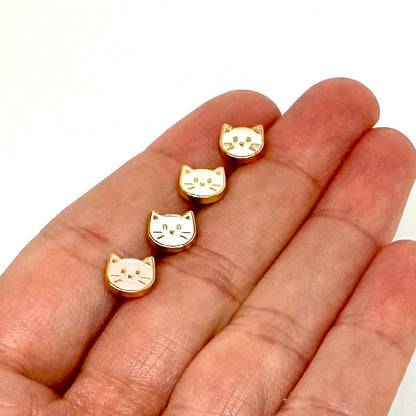 7mm Miniature Cat buttons pastel colours