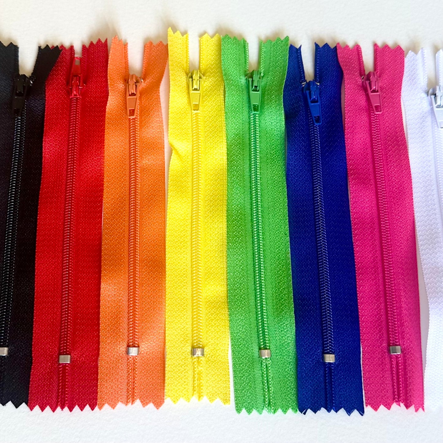 Miniature zippers for Doll clothes 12cm