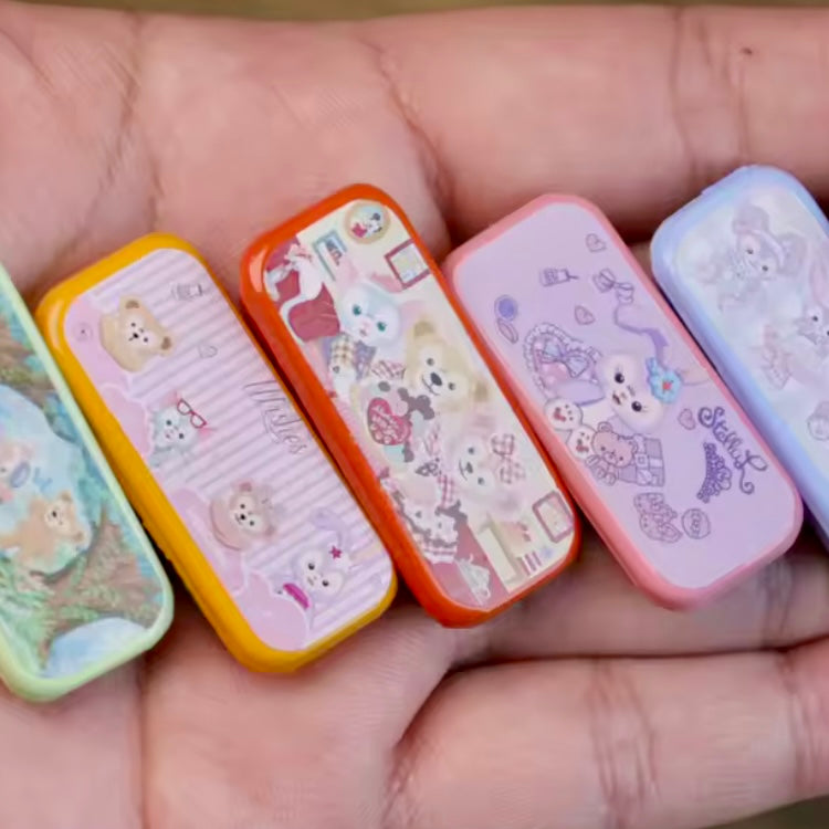 Dollhouse miniature pencil case tin stationery