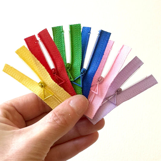 Super tiny zip micro Miniature zippers for Doll clothes 6cm