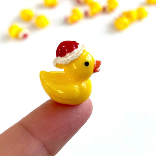 Mini Ducks with Santa hat Christmas duck