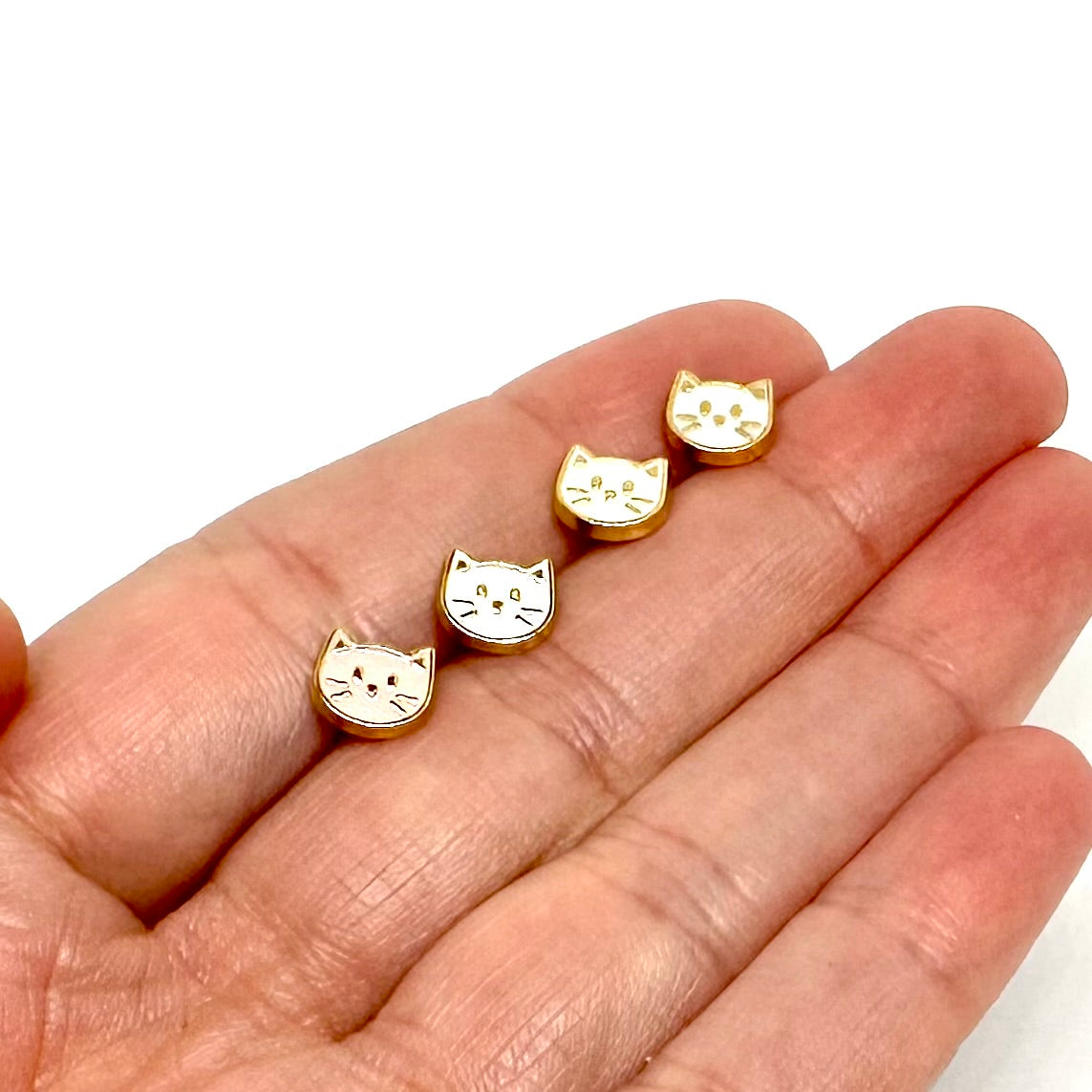 7mm Miniature Cat buttons pastel colours