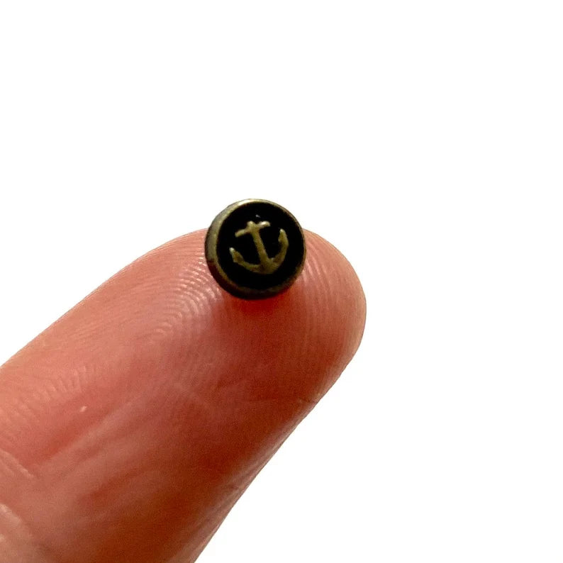 5mm buttons Anchor micro buttons metal