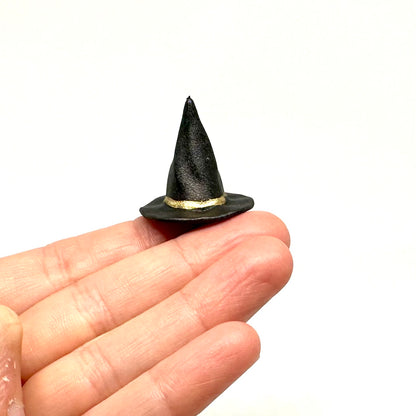 Set of 4 Halloween Miniatures Pumpkin Skeleton Witch hat and RIP gravestone