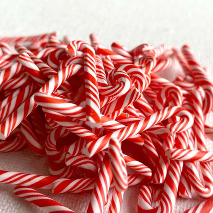 Miniature Candy Cane Christmas tree sweet decorations 29mm Red White