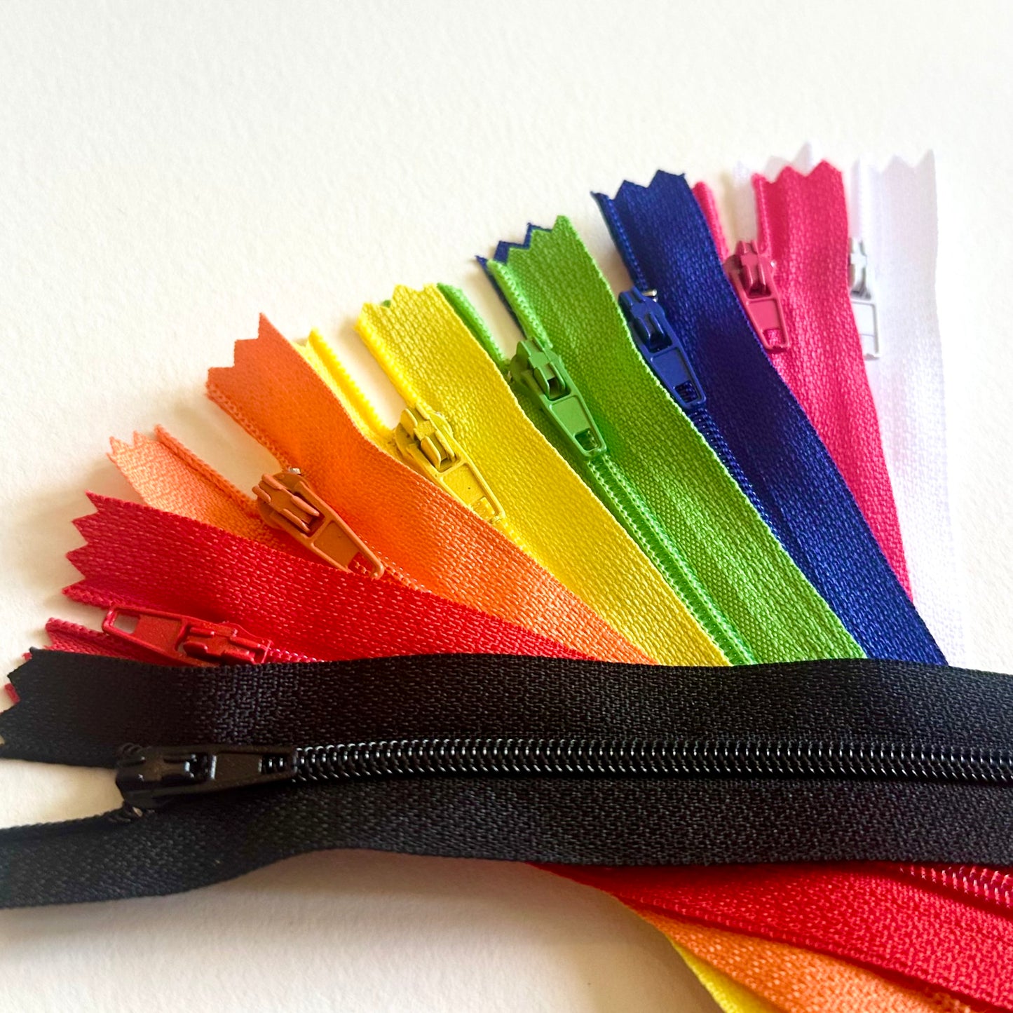 Miniature zippers for Doll clothes 12cm