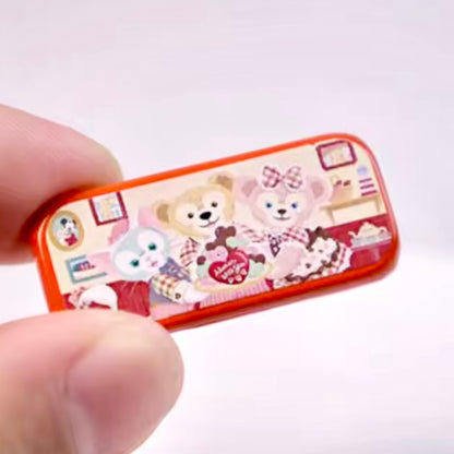 Dollhouse miniature pencil case tin stationery