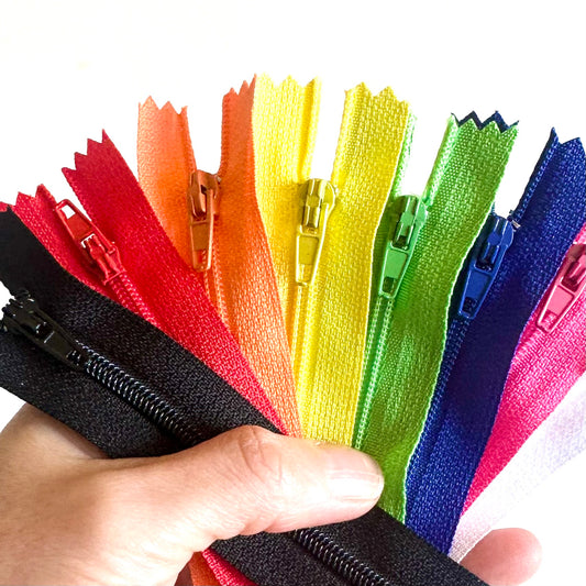 Miniature zippers for Doll clothes 12cm