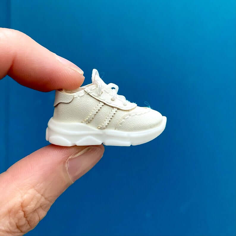 Doll trainers Blythe Doll sneakers White Miniature Sports shoes - Blacksparrowuk