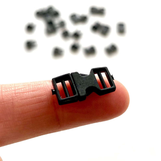 Black Doll buckles 7mm outer 5mm inner - Blacksparrowuk