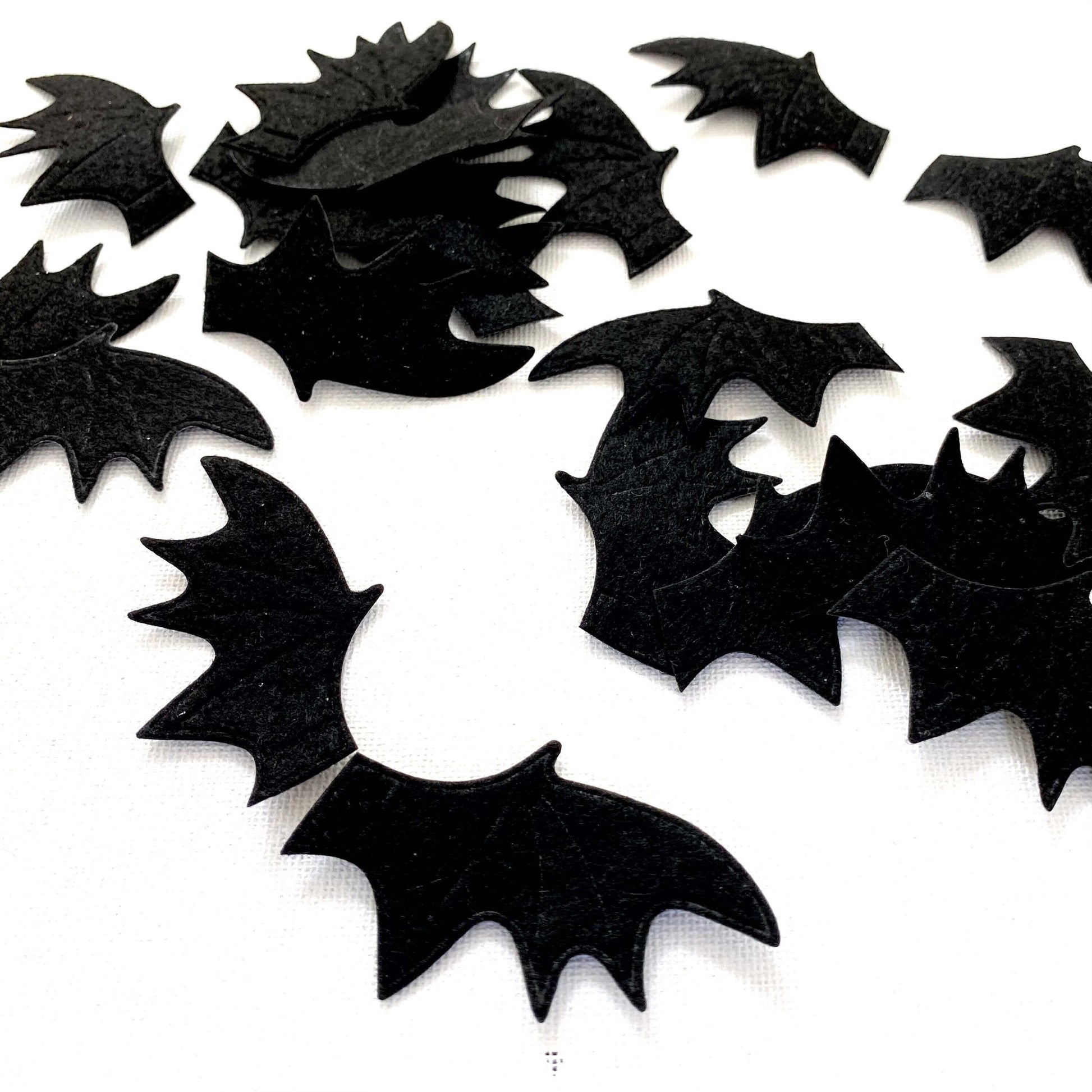 Miniature Bat wings fabric sew on patch Mini felt wings - Blacksparrowuk