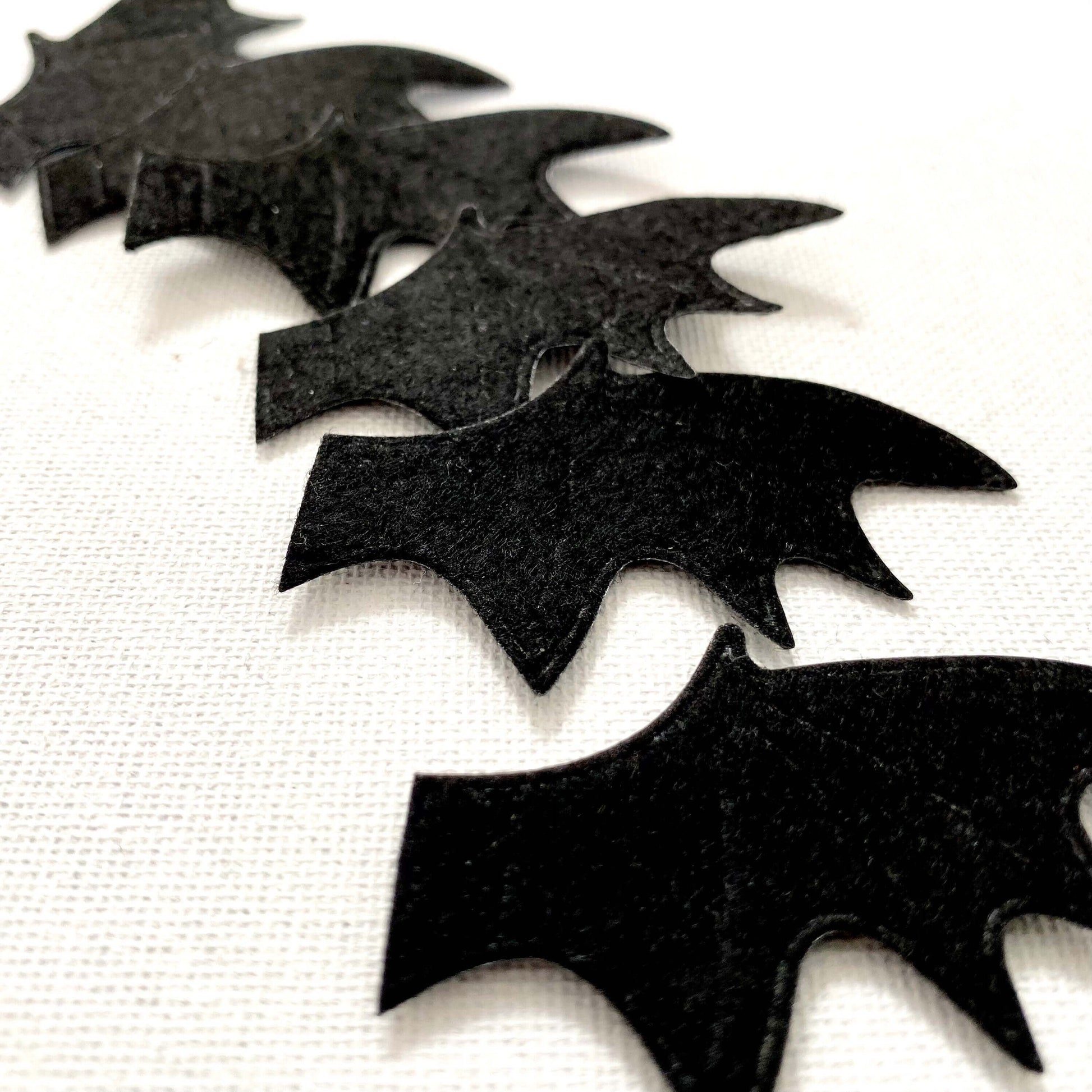 Miniature Bat wings fabric sew on patch Mini felt wings - Blacksparrowuk