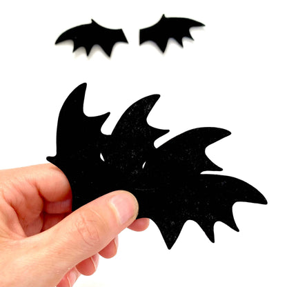 Miniature Bat wings fabric sew on patch Mini felt wings - Blacksparrowuk