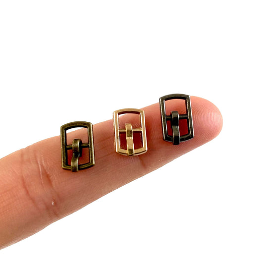 Mini doll buckles 4.5mm miniature dolls belt buckle mini tri glide slider - Blacksparrowuk