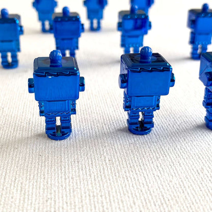 Miniature Robot toy 3cm Mini robot plastic figurine - Blacksparrowuk