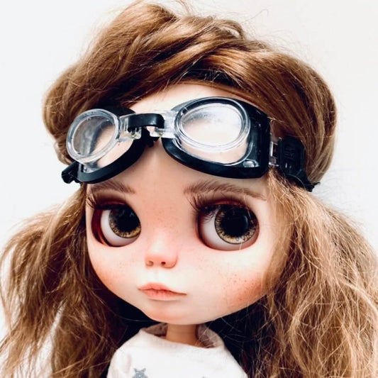 Blythe doll swimming Goggles 1/6 BJD Steampunk doll glasses - Blacksparrowuk