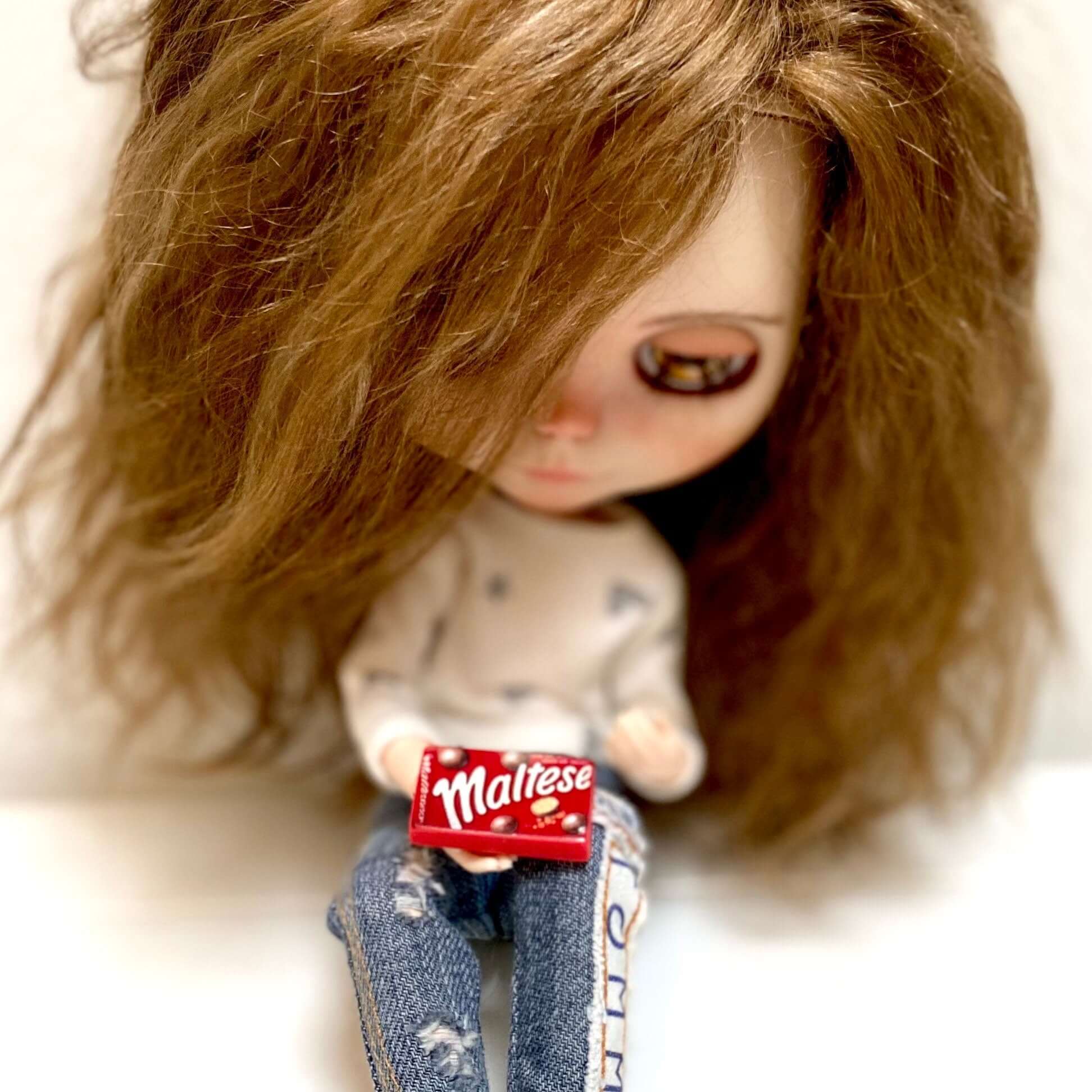 Miniature candy Pocky Resin Chocolate sweets 1/6 scale - Blacksparrowuk