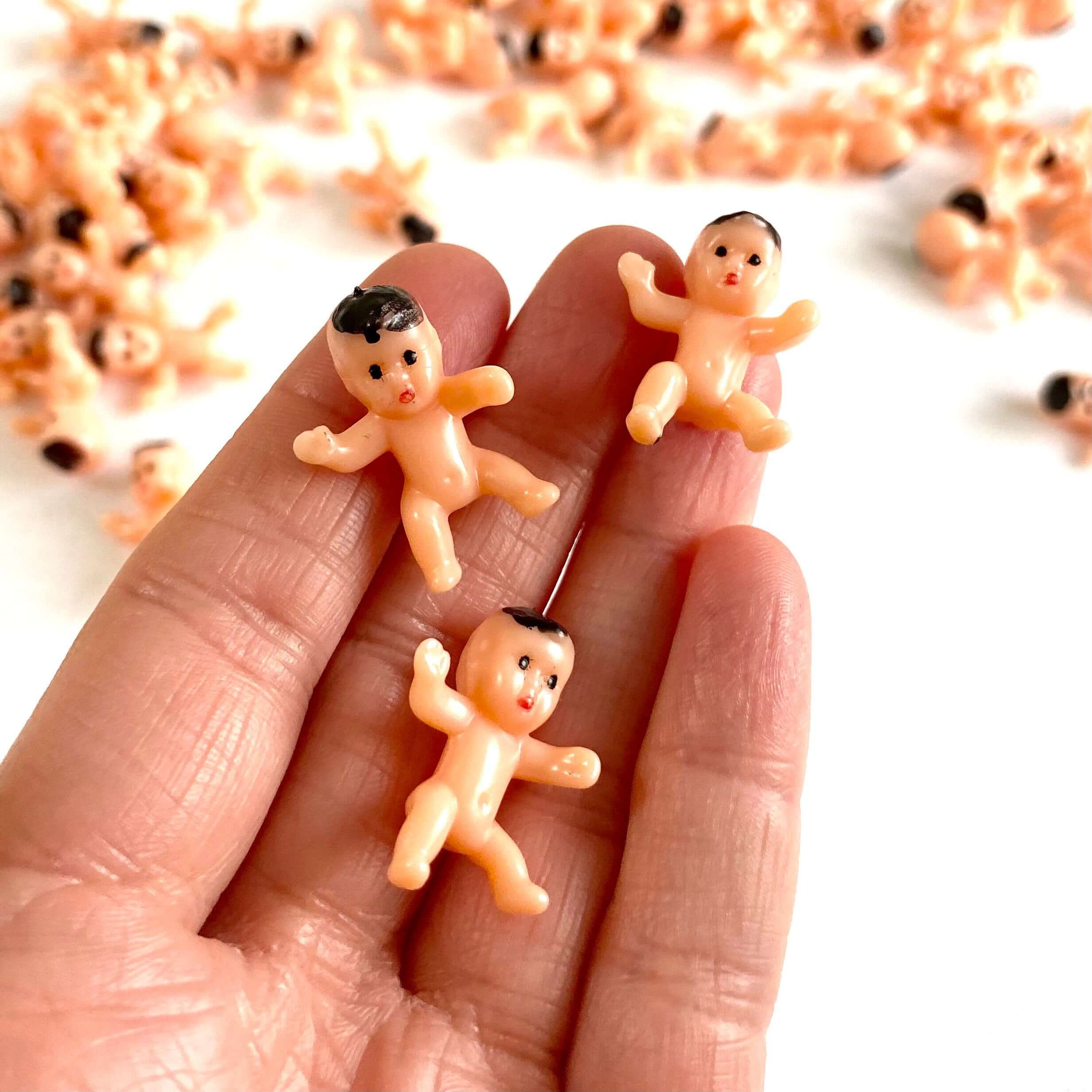 Tiny baby dolls Cute plastic Micro miniature babies