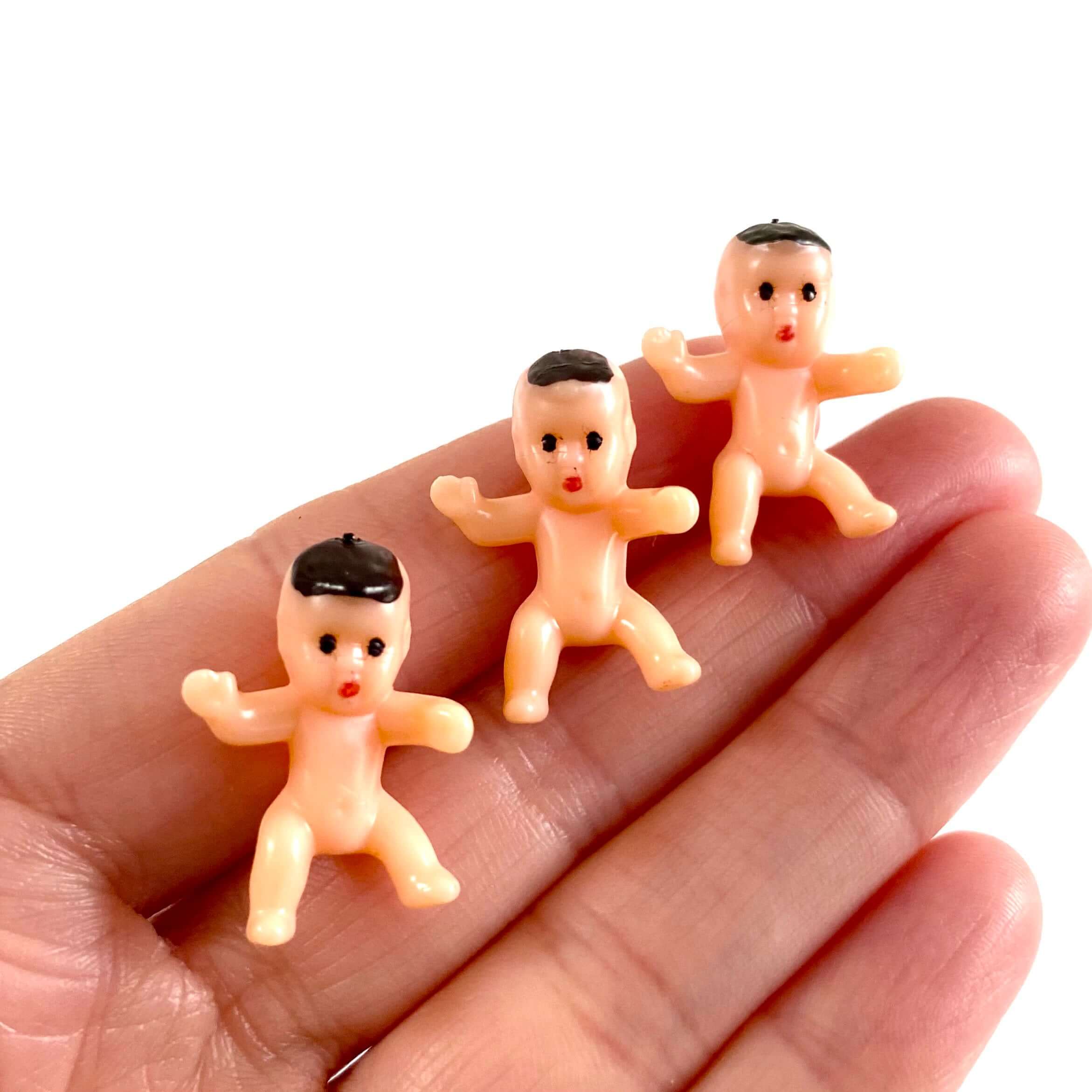 Tiny baby dolls Cute plastic Micro miniature babies