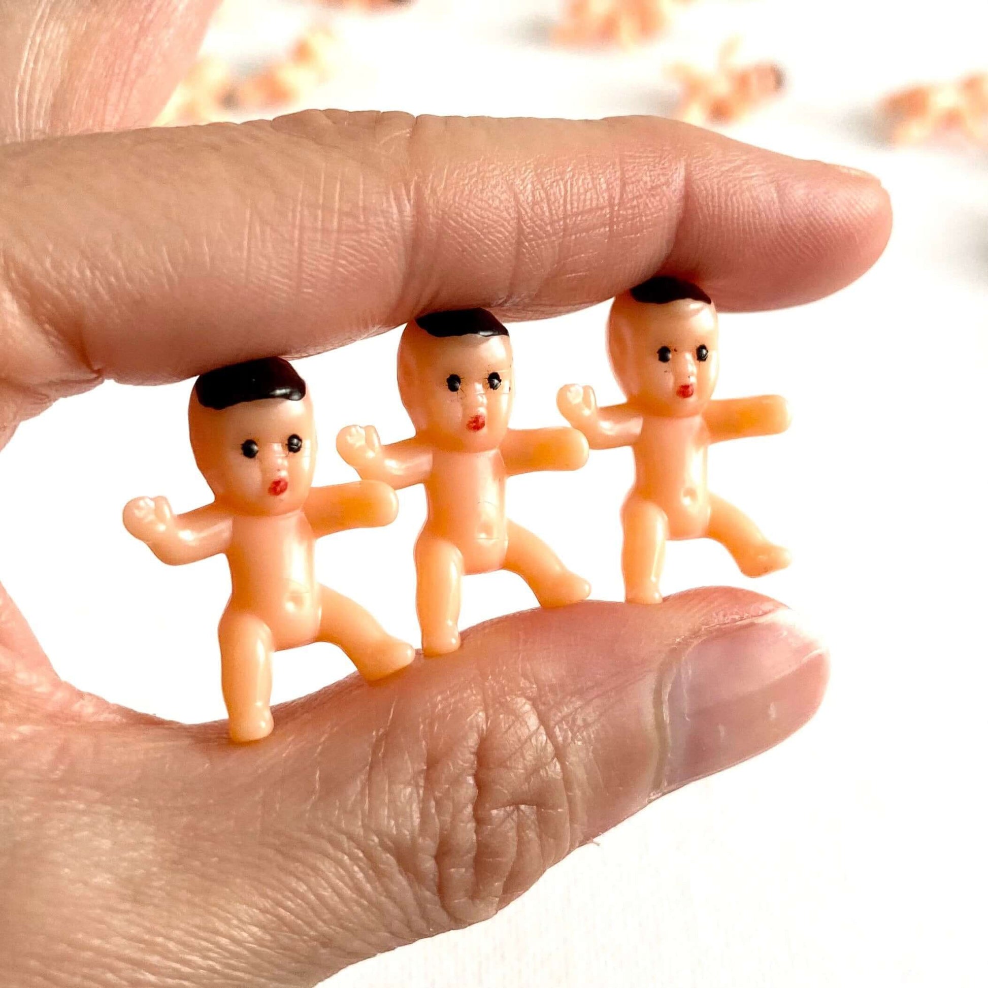 Tiny baby dolls Cute plastic Micro miniature babies - Blacksparrowuk