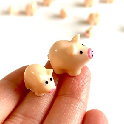 Micro Pig Figurines Tiny pig - Blacksparrowuk