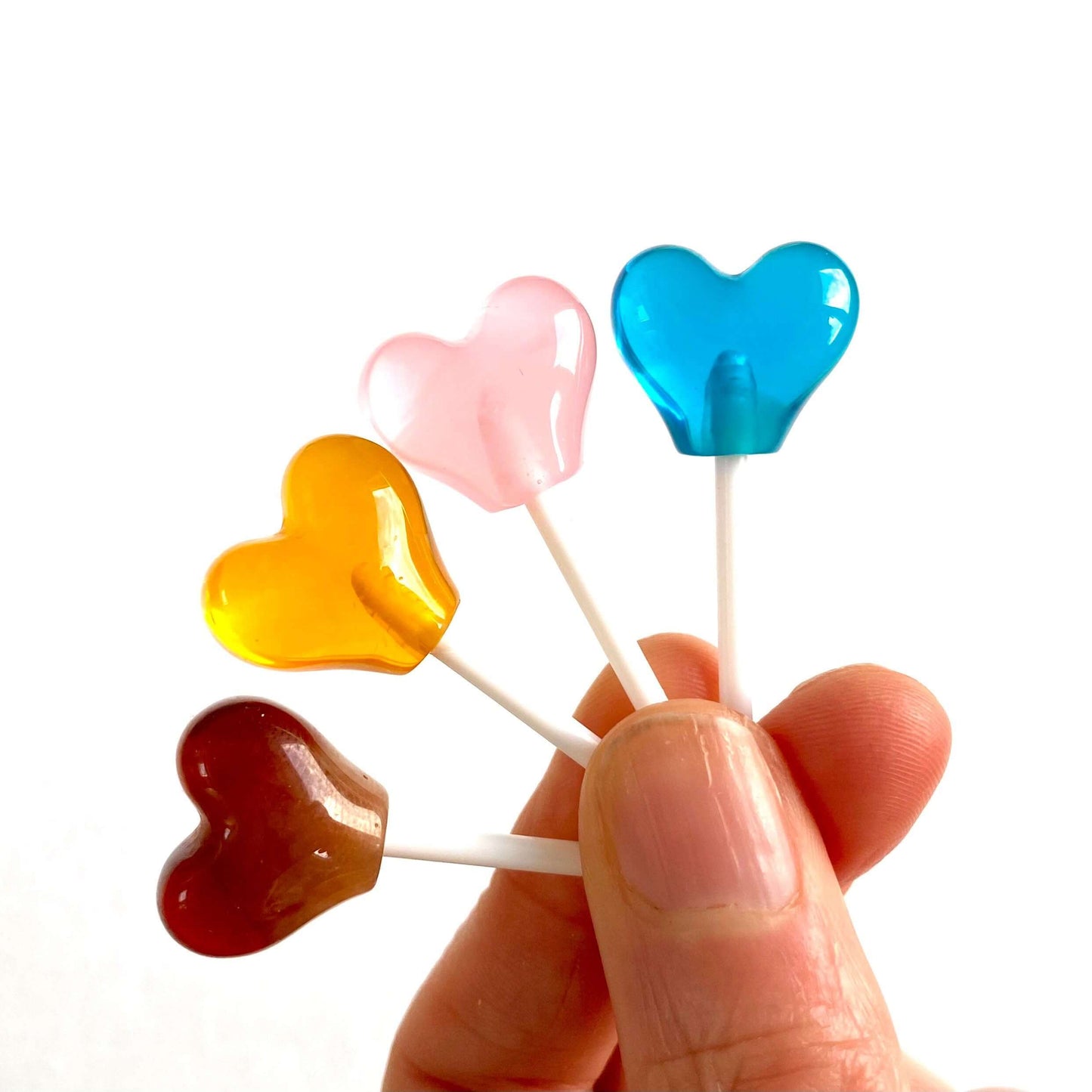 Heart Resin Lollipops miniature Resin Candy - Blacksparrowuk