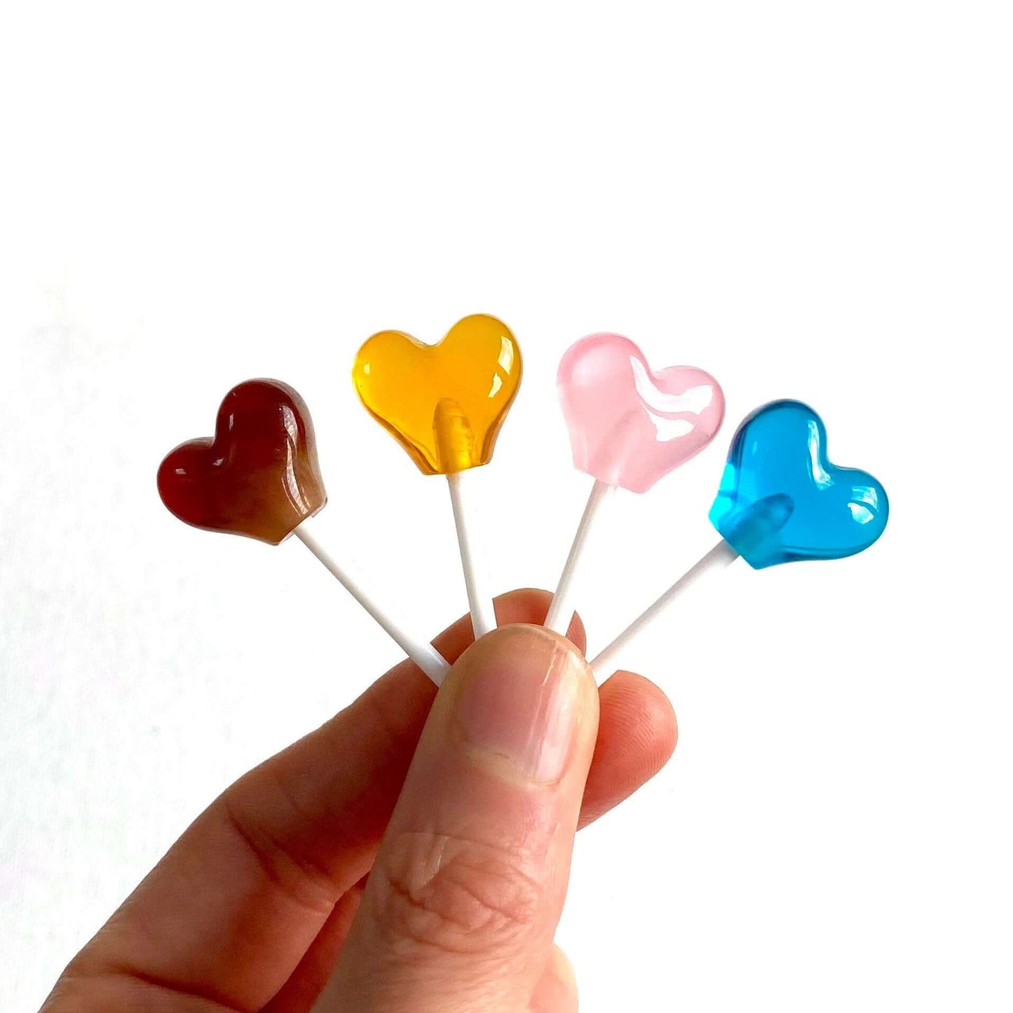 Heart Resin Lollipops miniature Resin Candy - Blacksparrowuk