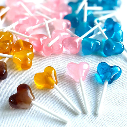 Heart Resin Lollipops miniature Resin Candy - Blacksparrowuk